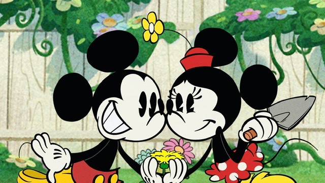 Mickey and Minnie Mouse