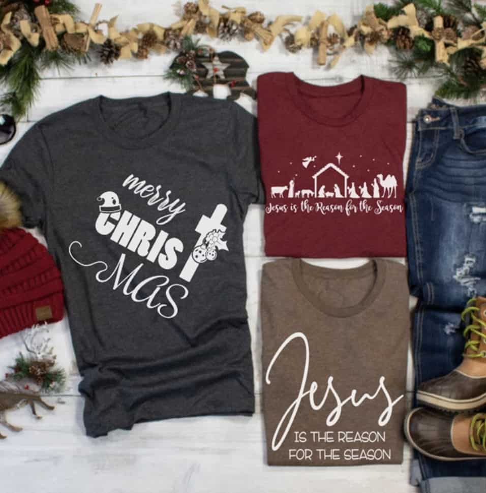 Jesus is the reason for the season Christmas T-shirts