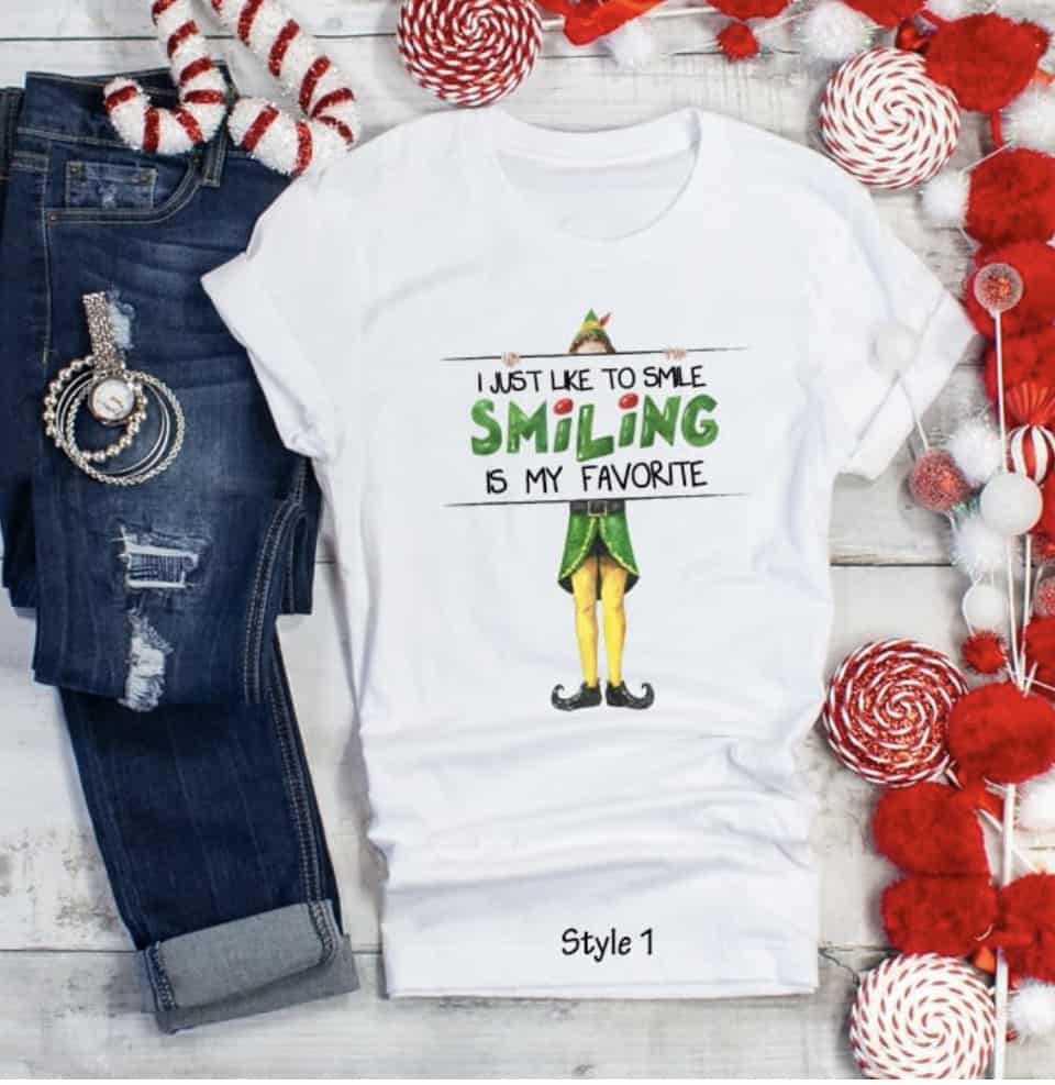 Elf Christmas movie tee shirt
