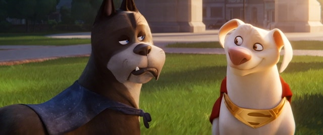 Ace and Krypto in DC League of Superpets