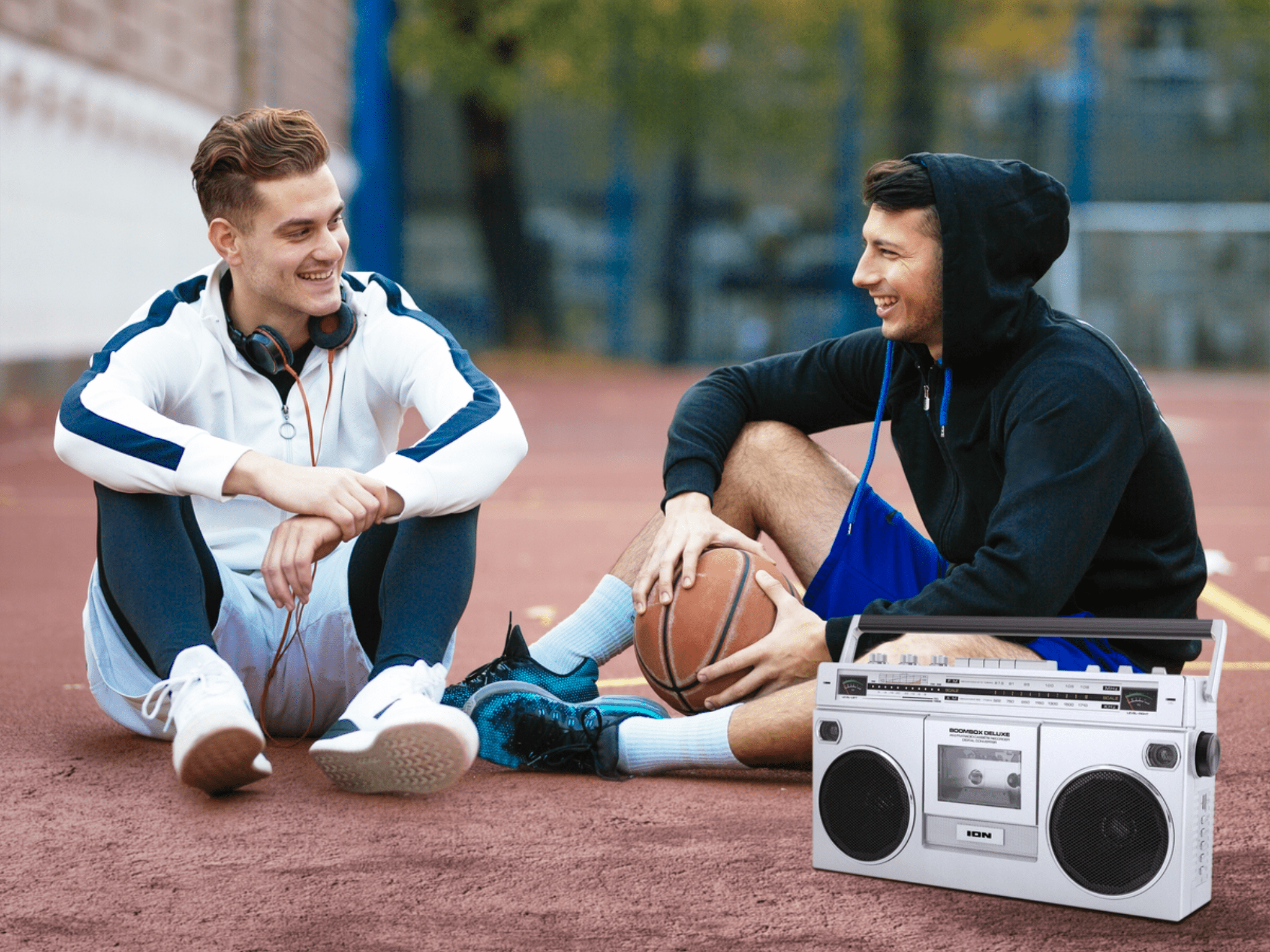 Listening to Music with ION Boombox
