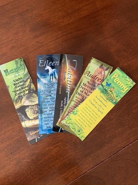 Name meaning gifts bookmarks