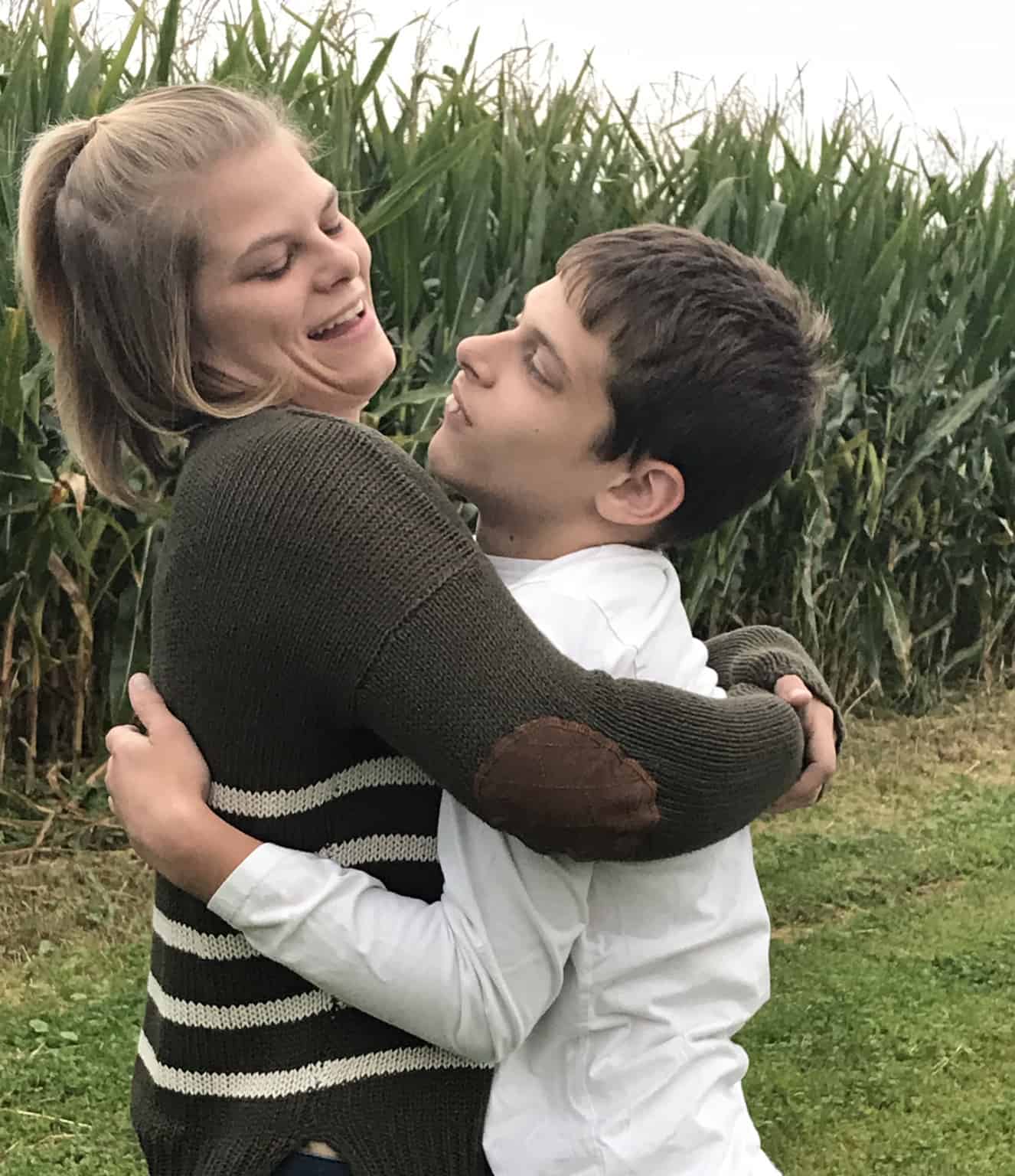 Hugging my brother - Autism