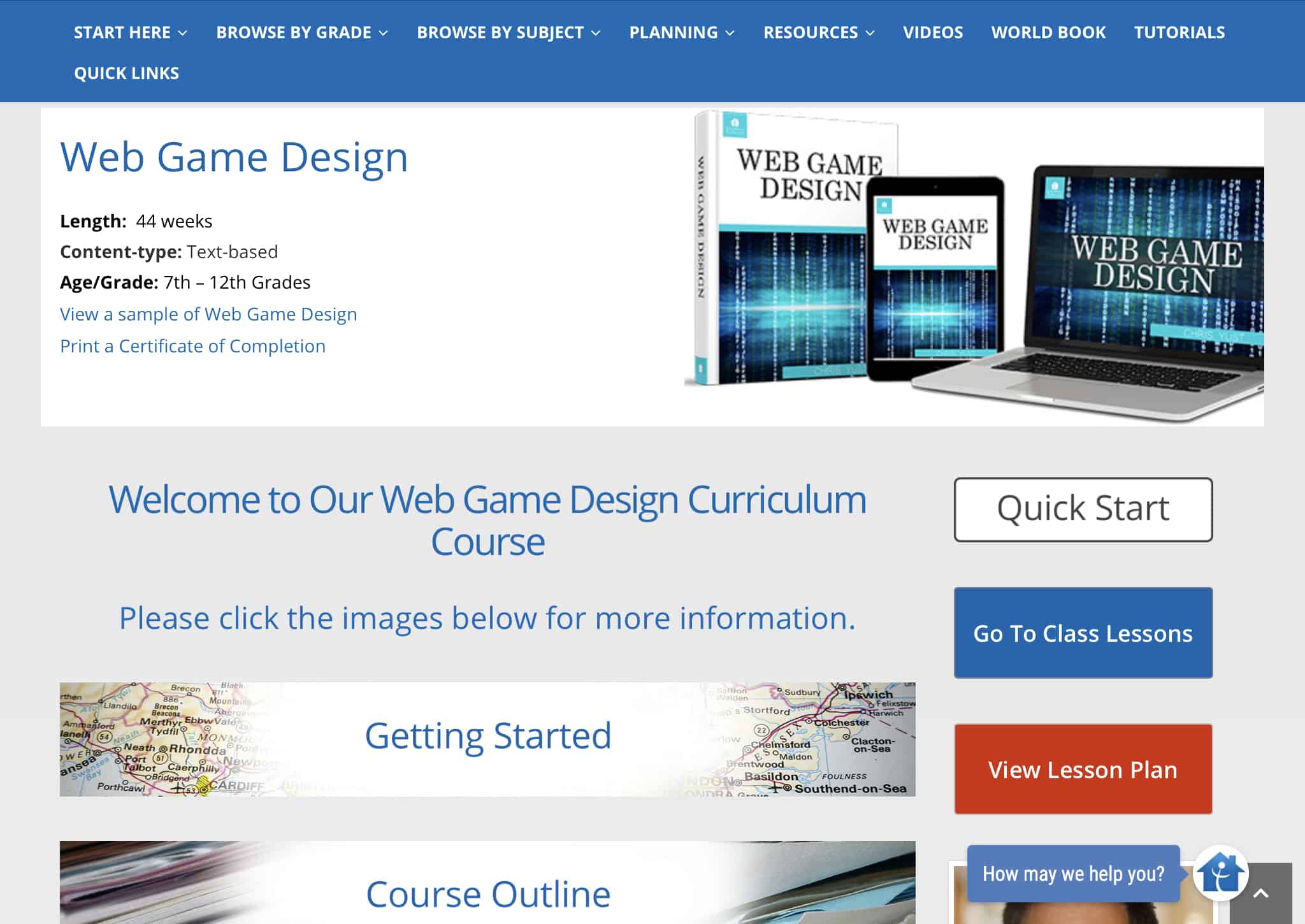Web Game Design Course Curriculum homeschool
