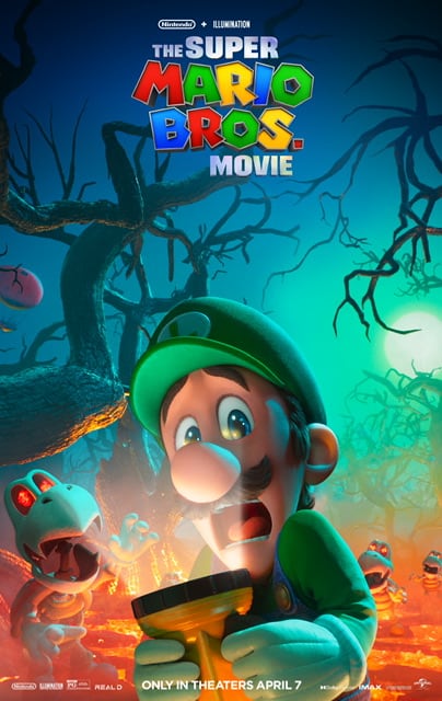 Super Mario Bros. Movie Poster with Luigi