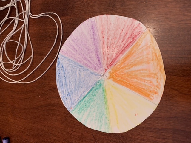 Teaching with Rainbows Color Wheel and String