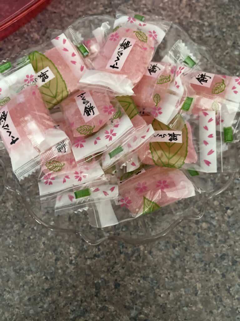 Pink Cherry Blossom Japanese mochi candy