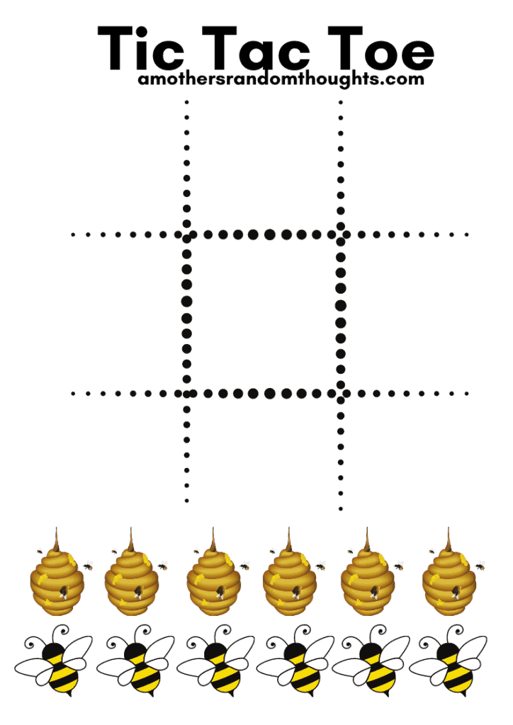 Tic Tac Toe Bee and Hive