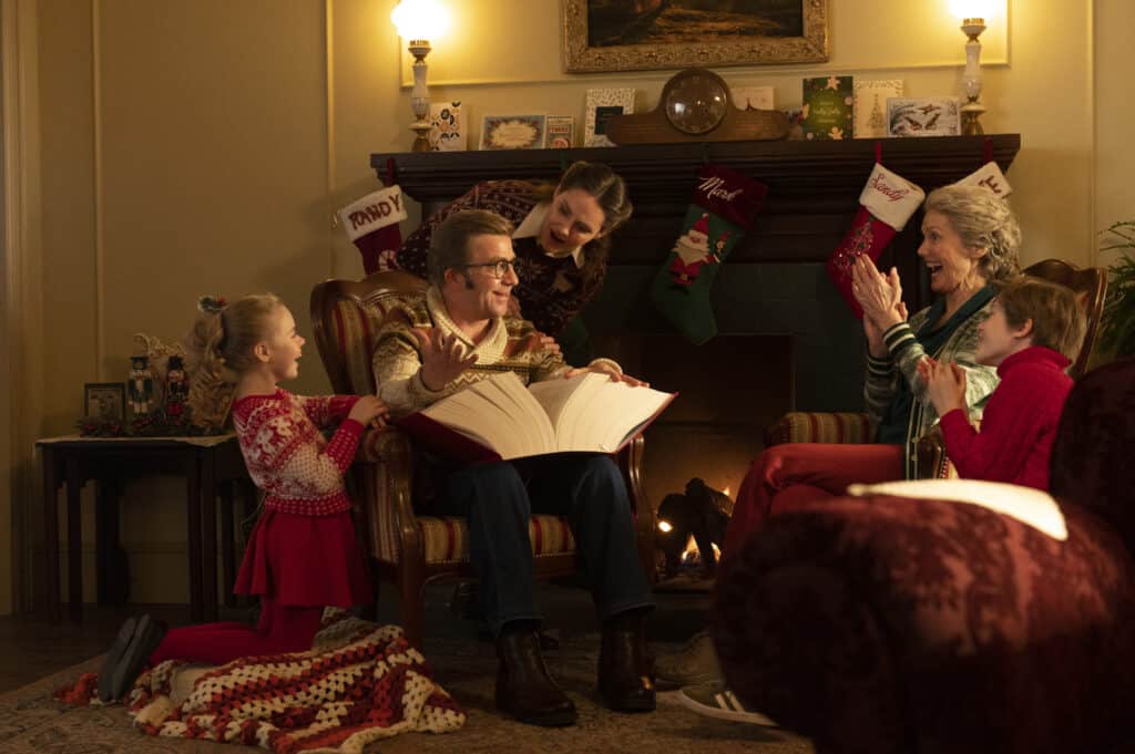 Ralph and his family during Christmas in a Christmas Story Christmas