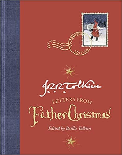 Christmas book - Red with Blue Binder Letters from Father Christmas by JRR Tolkien