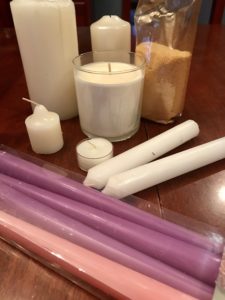 Candles for an Advent Wreath