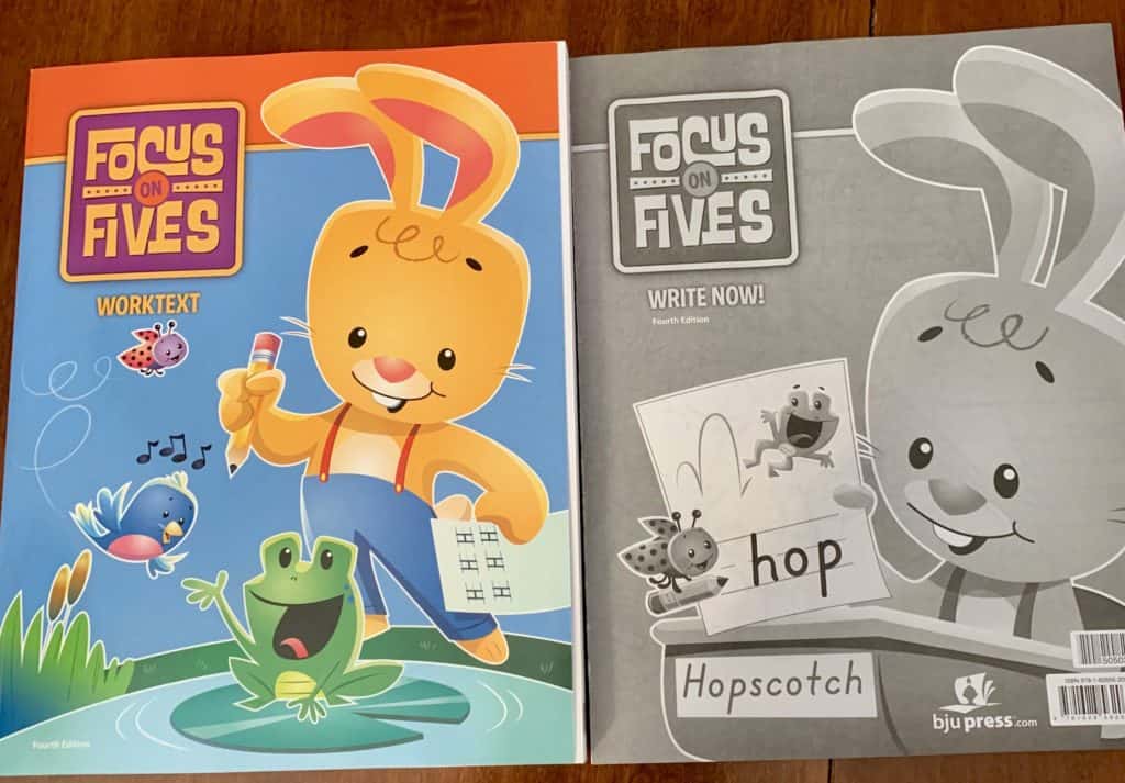 Focus on Fives Workbooks for kindergarten