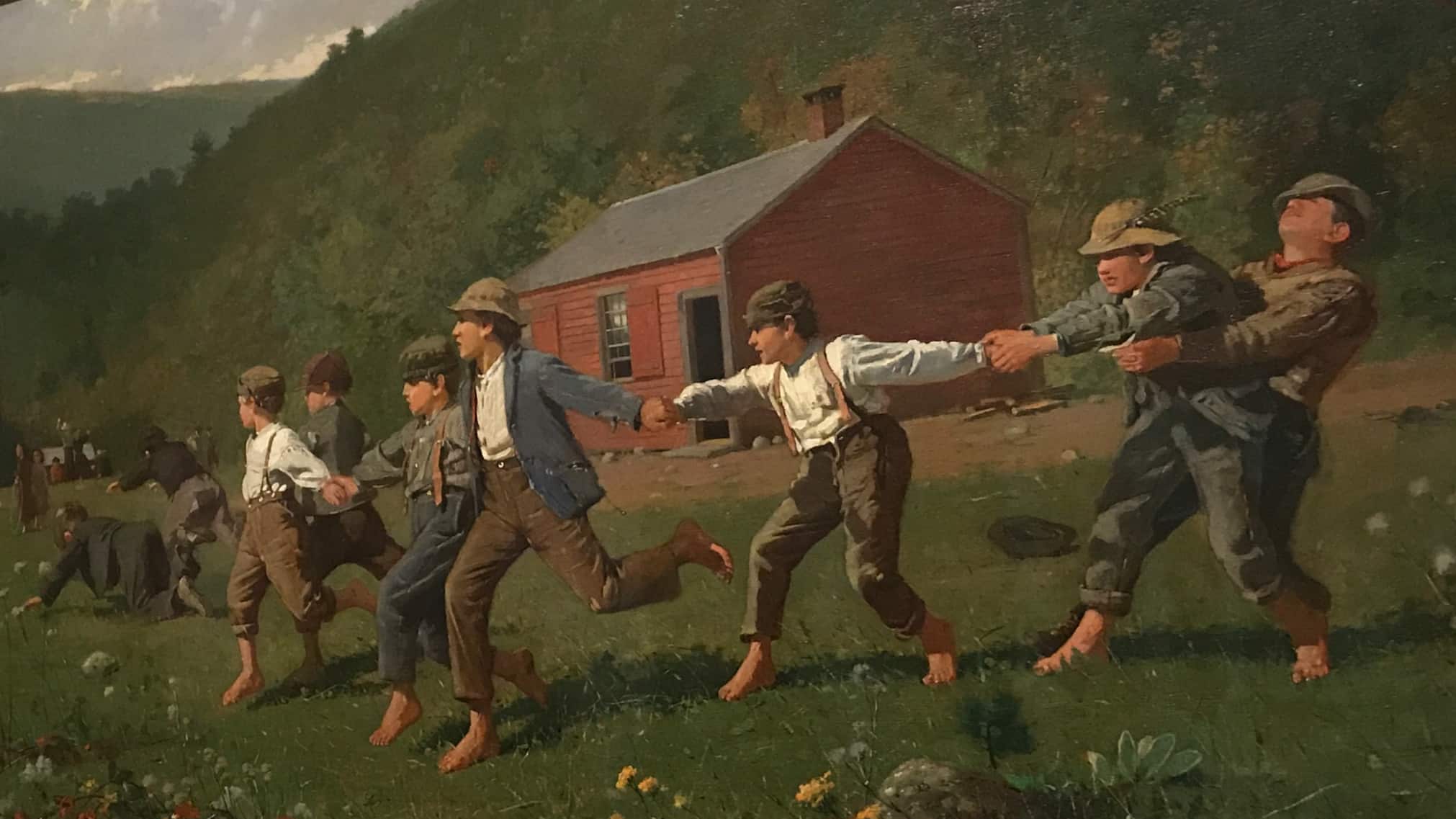 Famous Painting Housed at The Butler Institute of American Art. Home Winslows Snap the Whip