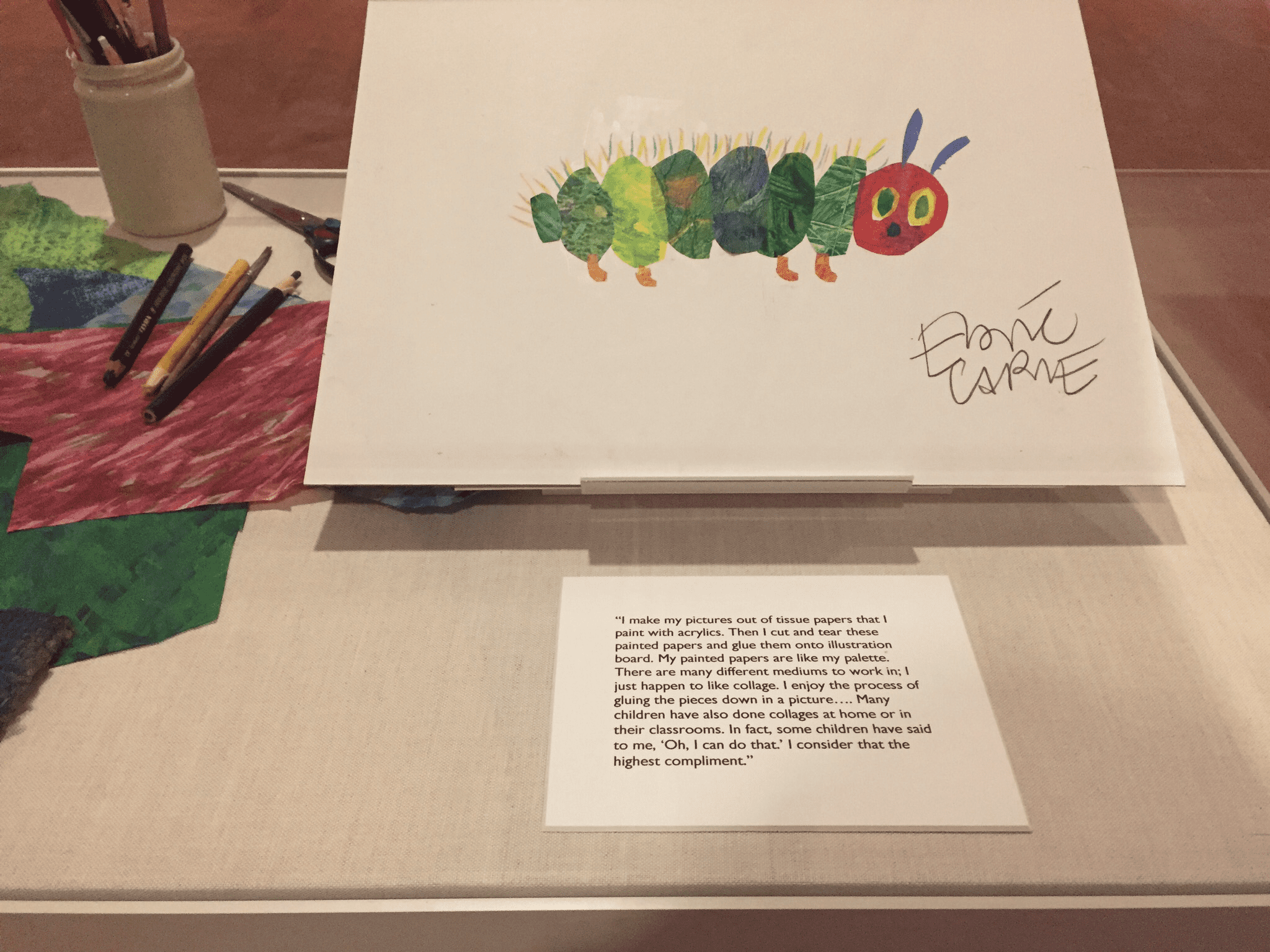 How Eric Carle made his illustrations. The Carle Museum in Amherst, MA