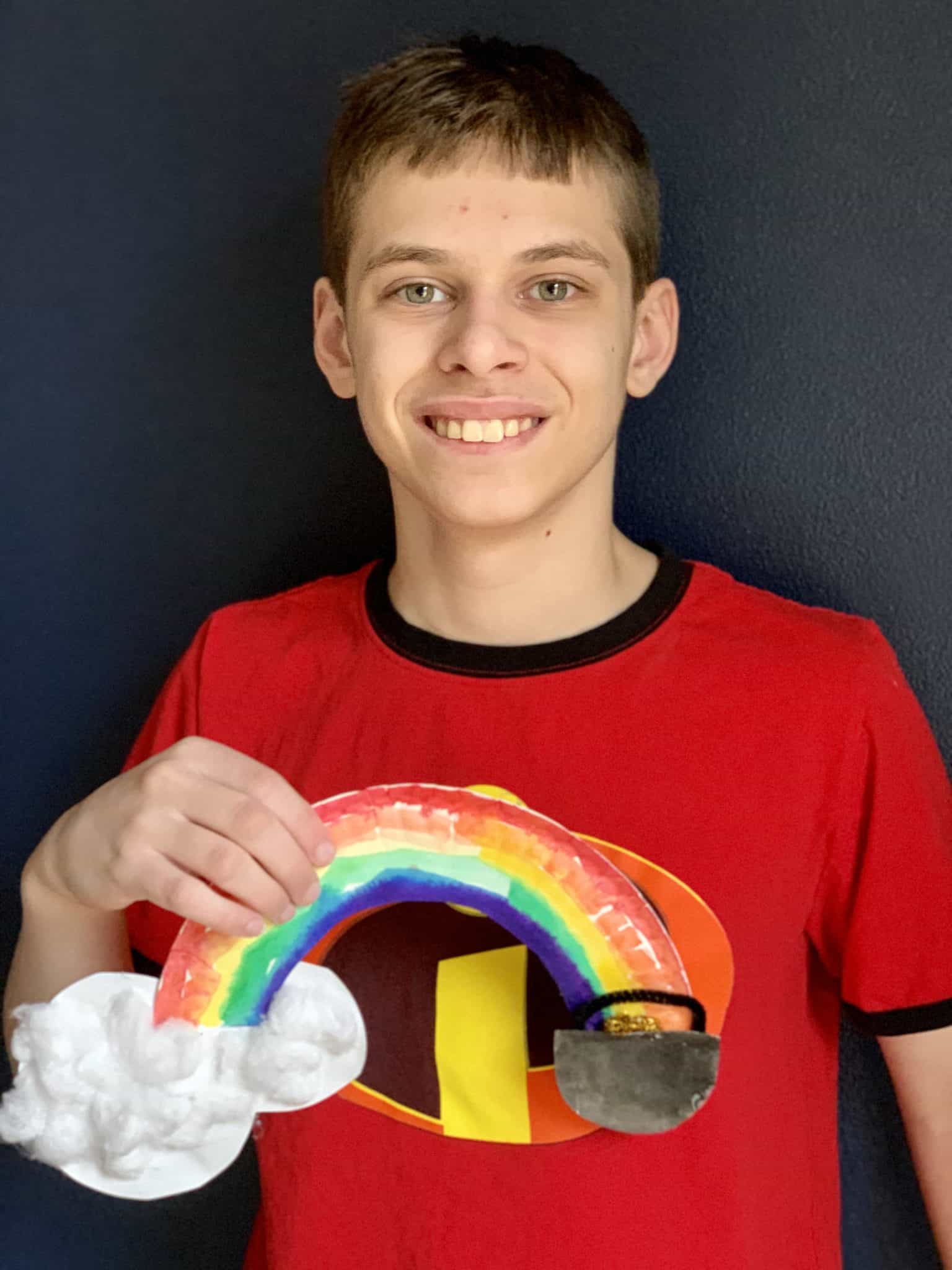 Paper Plate Rainbow Craft