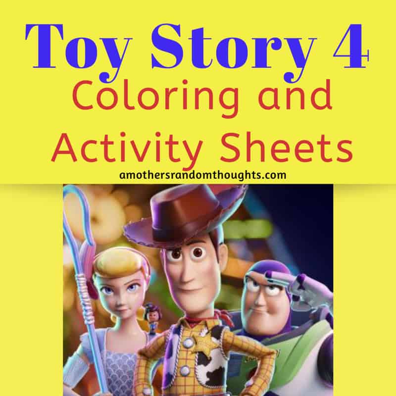 Toy Story 4 coloring Sheets