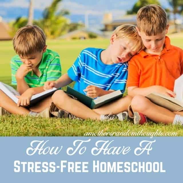 tips to have a stress free homeschool