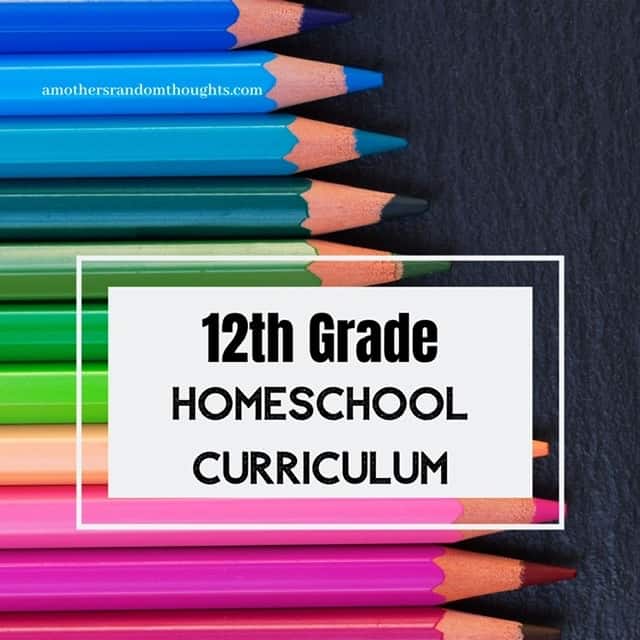 12th grade homeschool curriculum