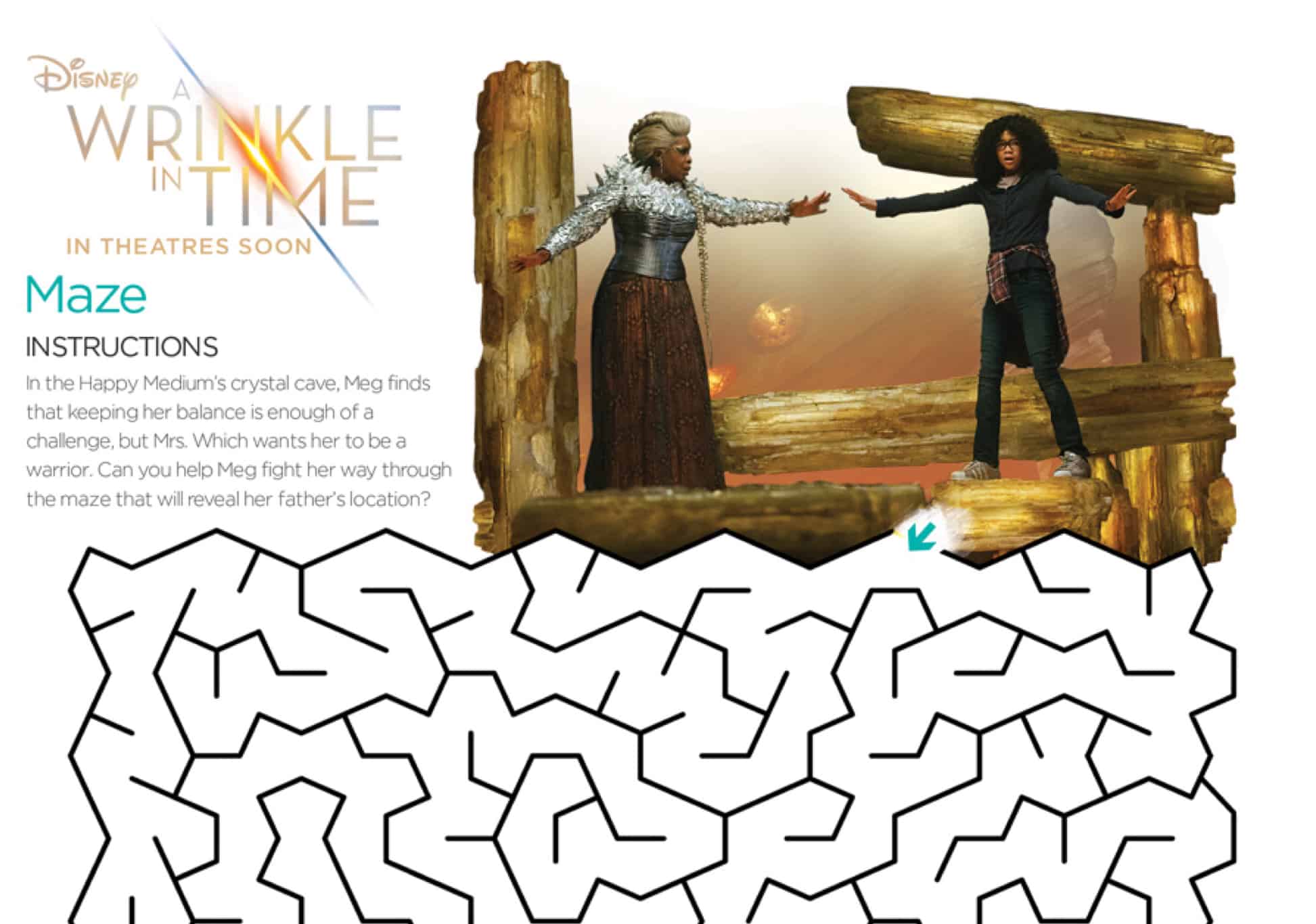 Disney's A Wrinkle in Time Maze Activity