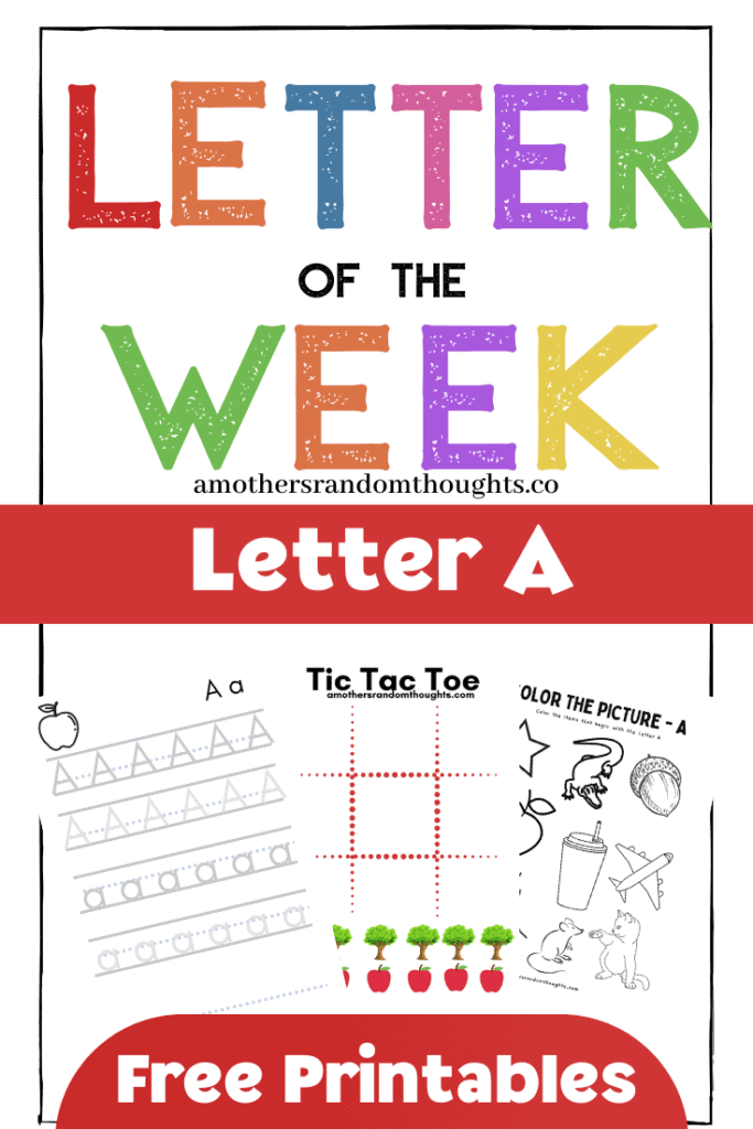 Leter of the Week A Pinterest Graphic
