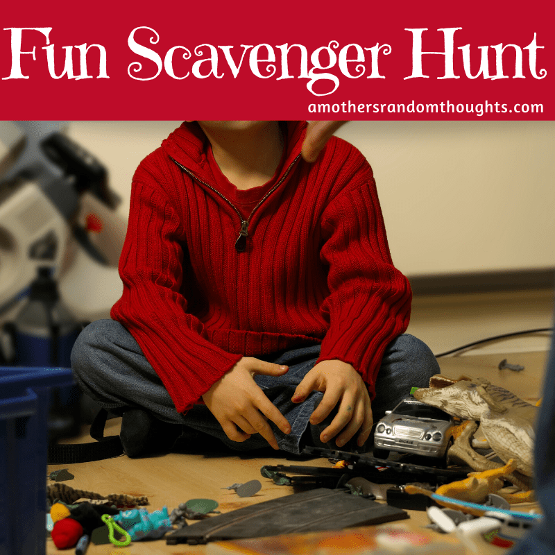 Scavenger Hunt List for kids pinterest image