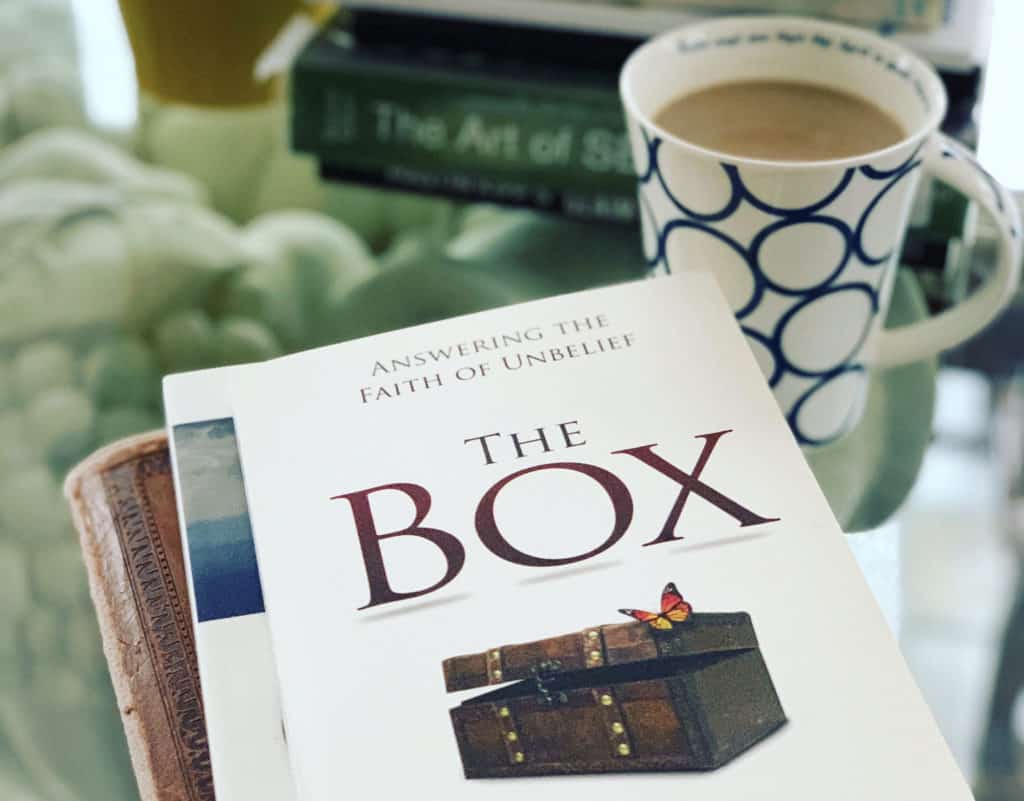 The Box book by Craig Biehl with morning cup of coffee