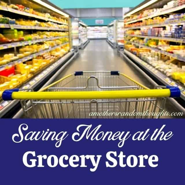 Saving money at the grocery store graphic