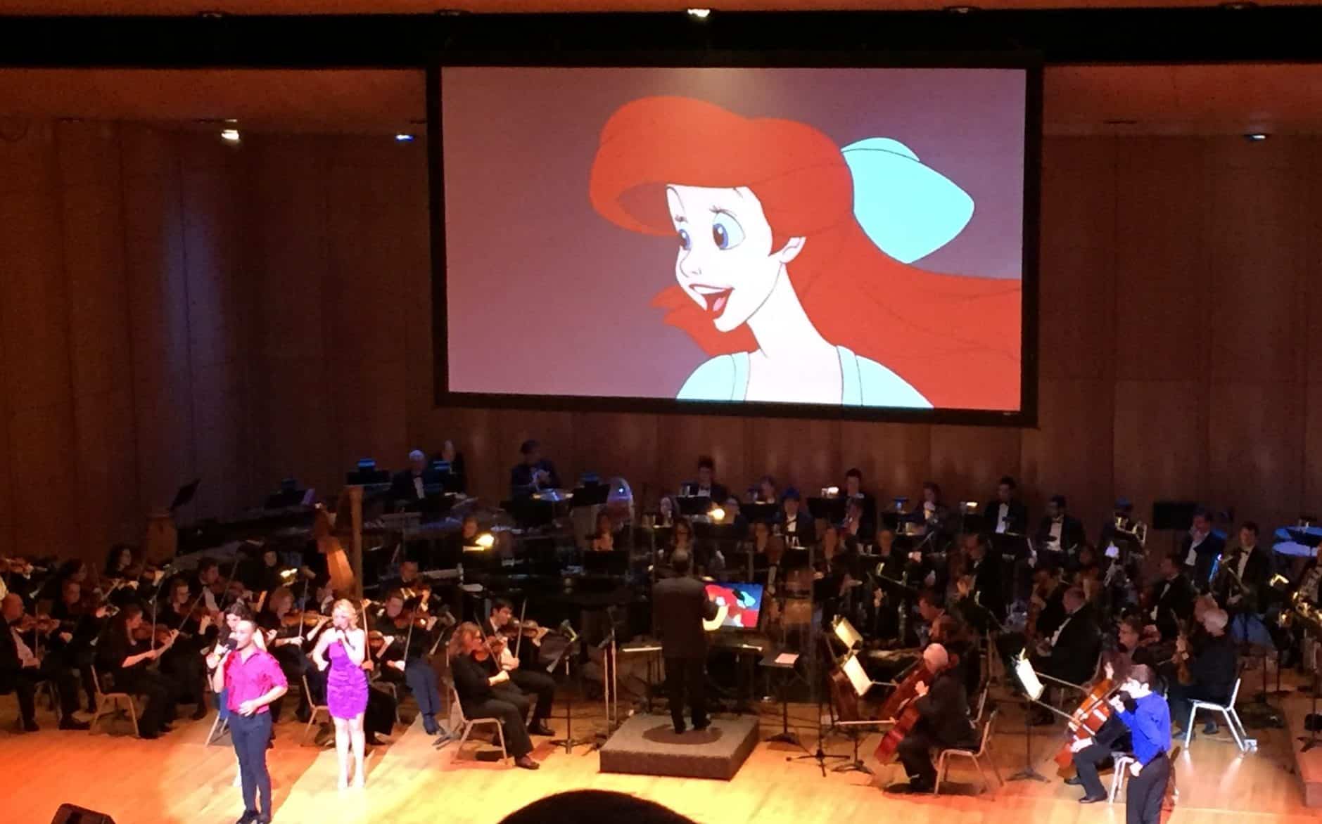 Ariel onscreen at the Youngstown Symphony