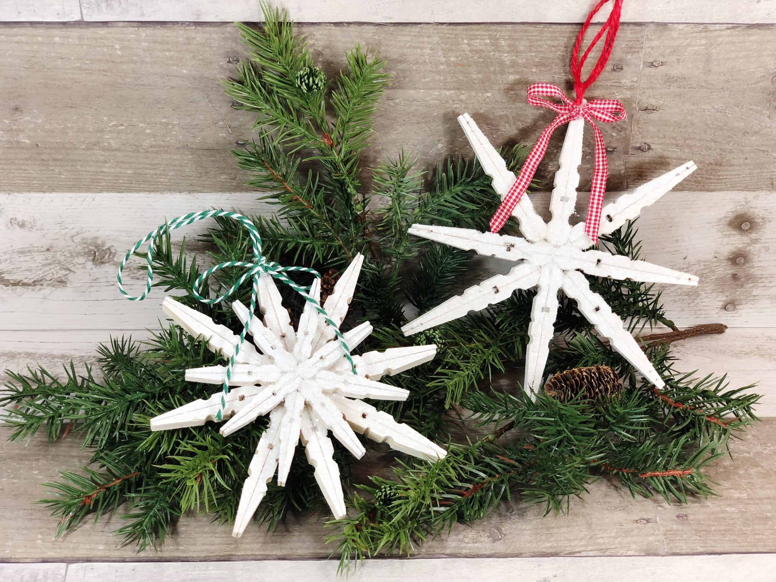 Snowflake Clothespin Craft