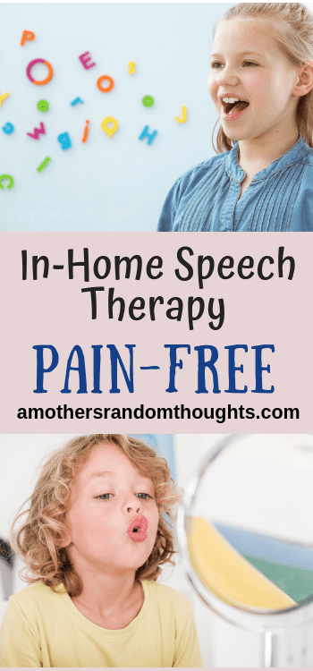 In home speech therapy pain free