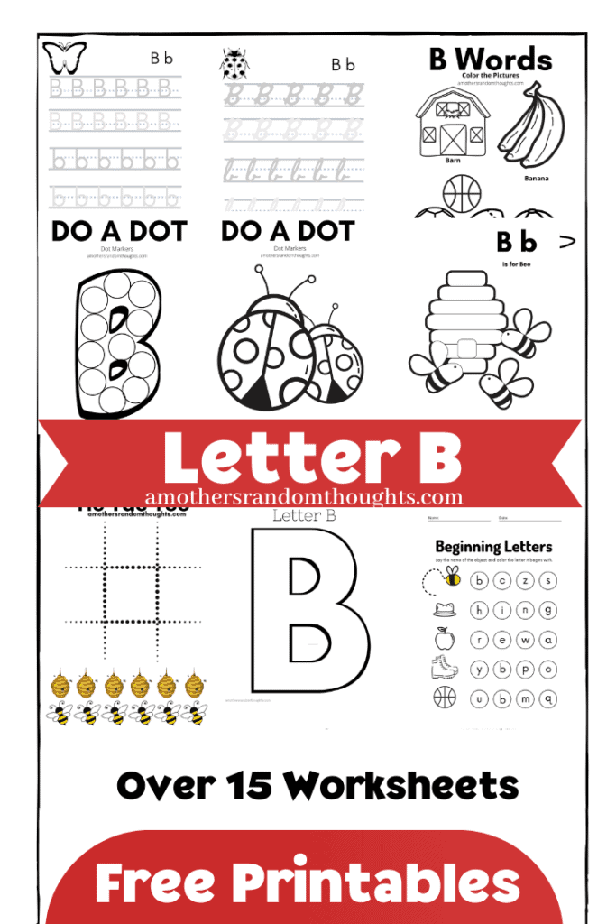 Free Letter B Printables & Worksheets