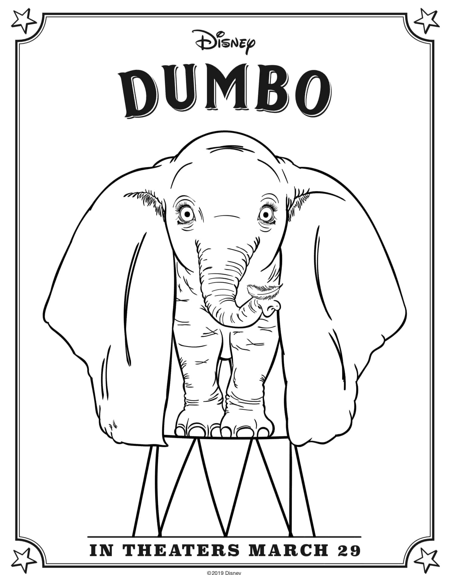 Dumbo Coloring Sheets