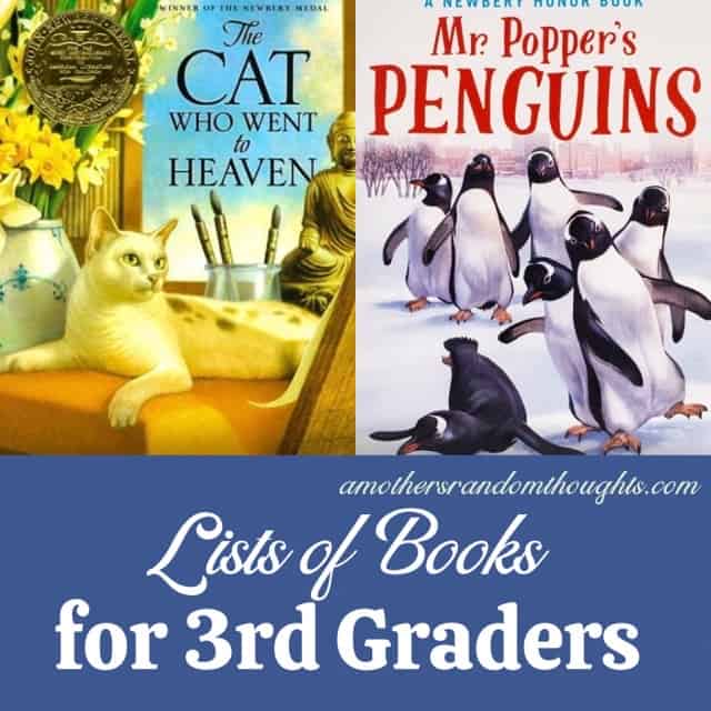 Lists of Books for 3rd Graders - A MOTHER'S RANDOM THOUGHTS