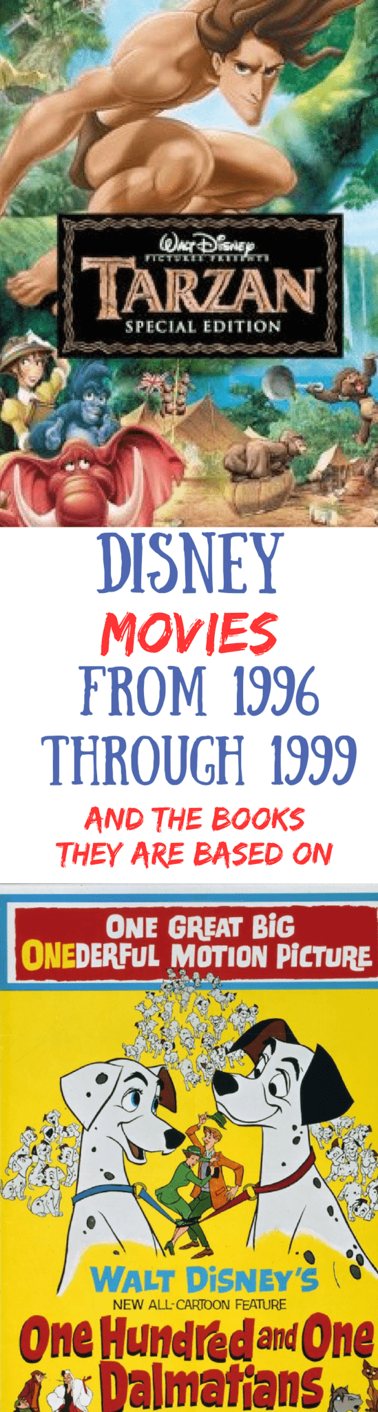 Disney Movie List in Chronological Order and the Books they are based on