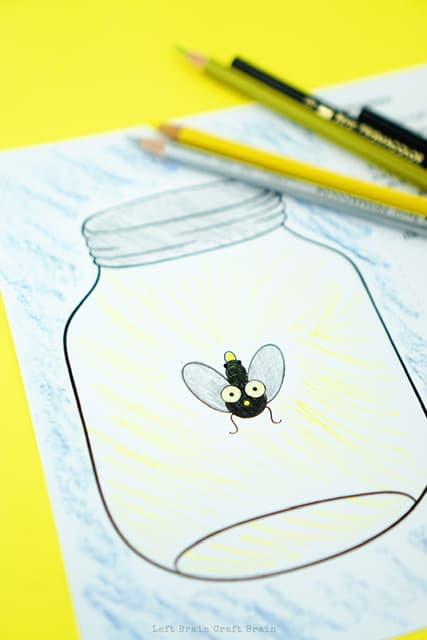 Lightning Bug Science Project and Art Activity