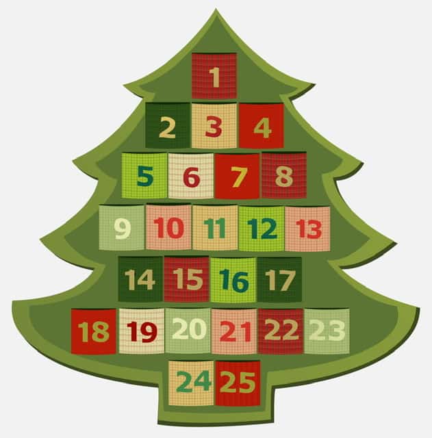 Advent Calendar christmas tree