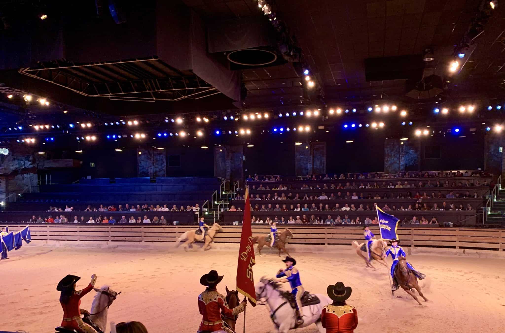 Horse and Riders at the Dolly Parton's Stampede