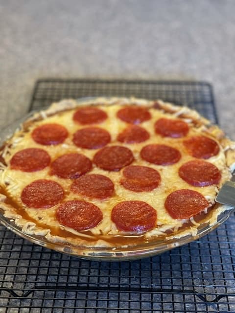 Pizza Pie with pepperoni