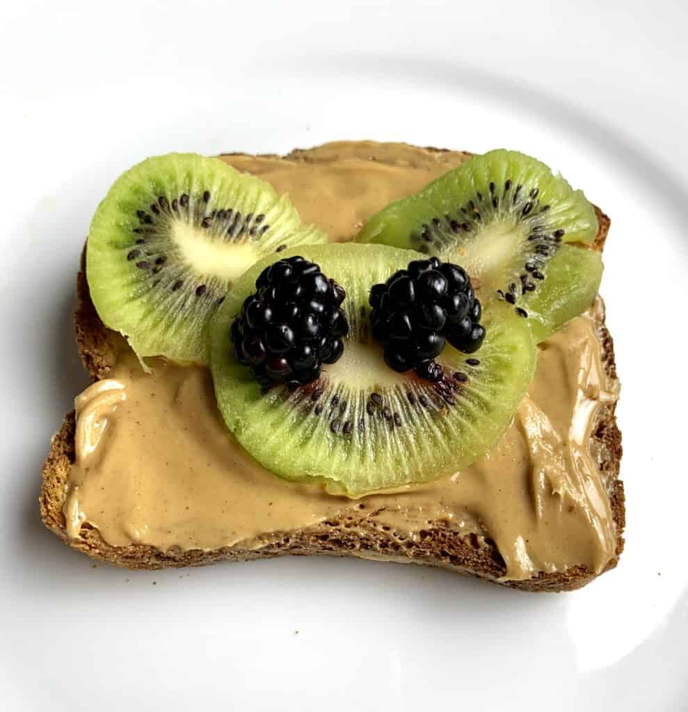 Baby Yoda on Peanut Butter Toast