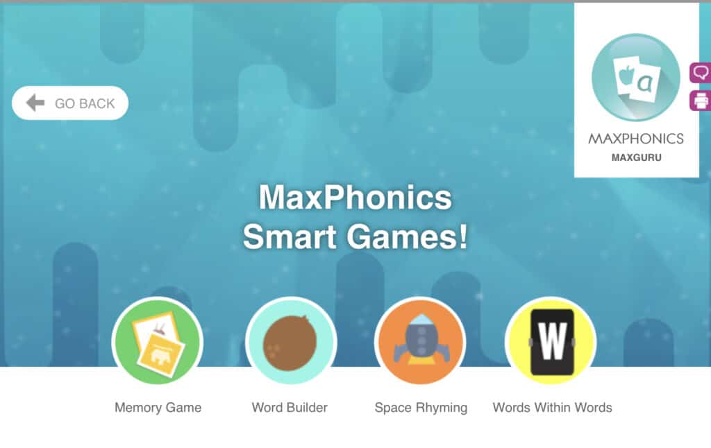 maxPhonics Smart Games