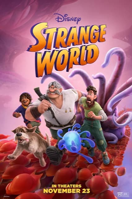 Disney Strange World animated movie in theaters November 23