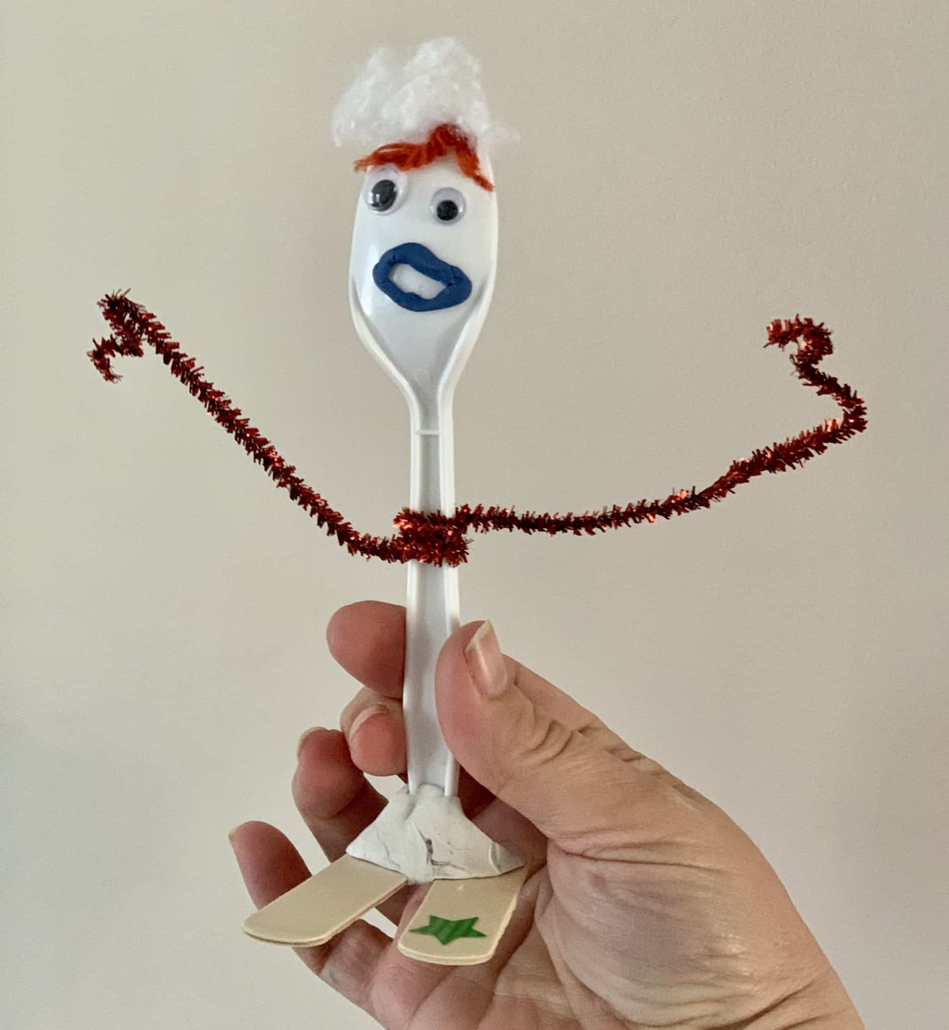 Forky made with a spoon