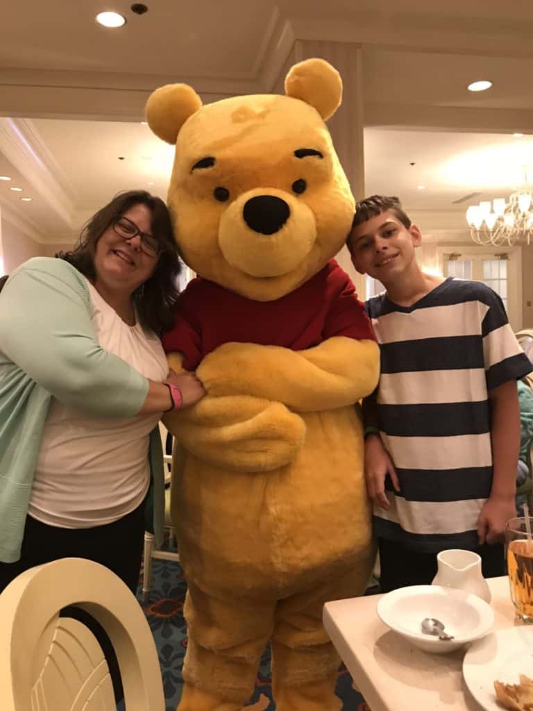 Character breakfast at Disney's 1900 Park Fare with Winnie the Pooh