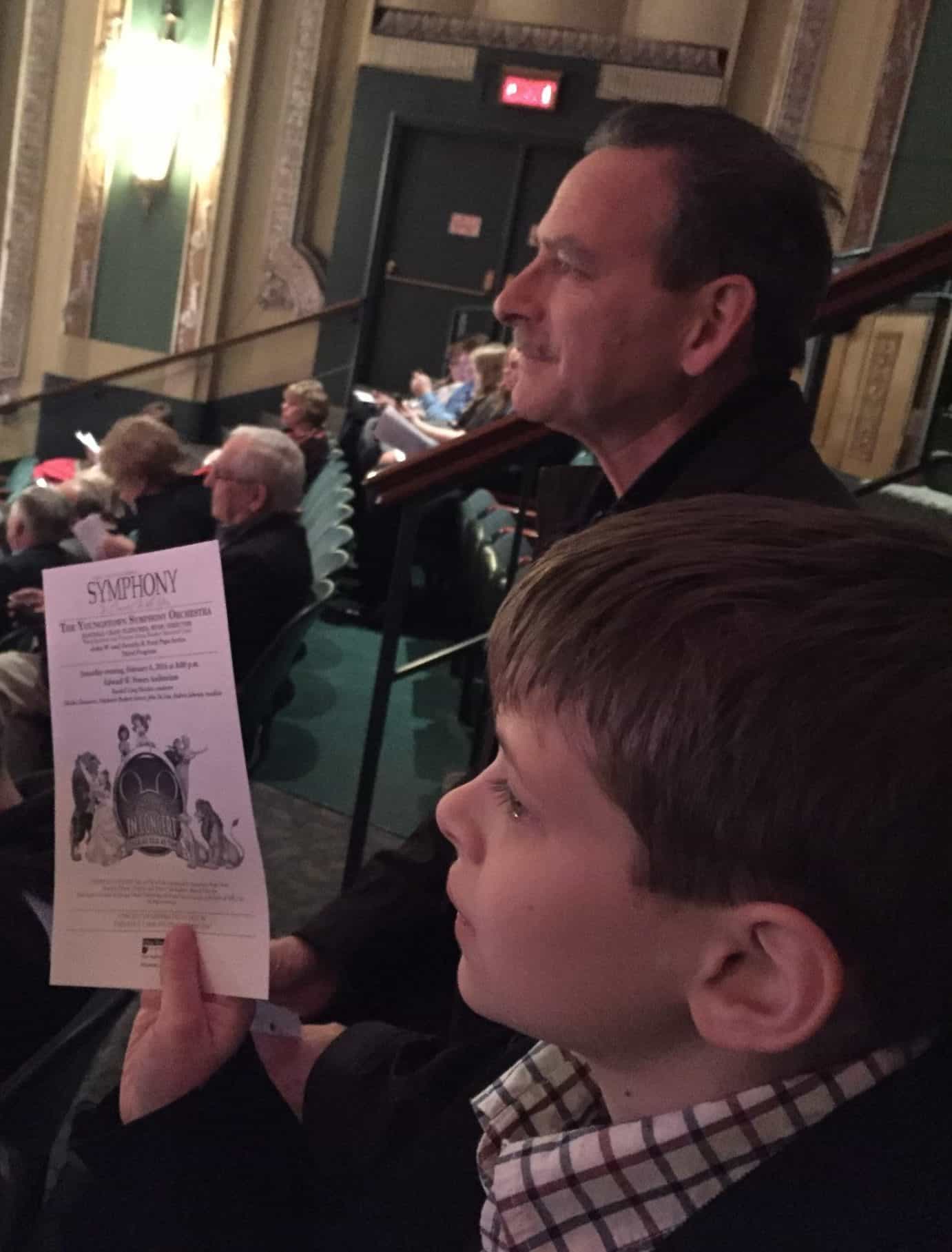 Douglas and Dad at the symphony