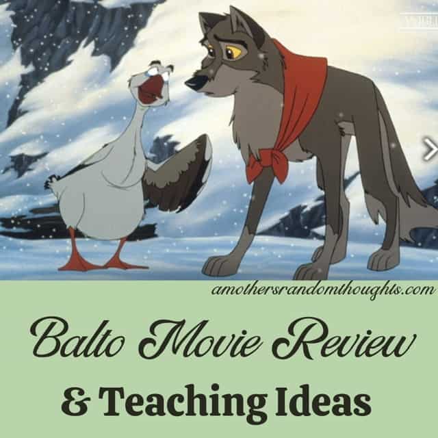 Balto movie review & teaching ideas
