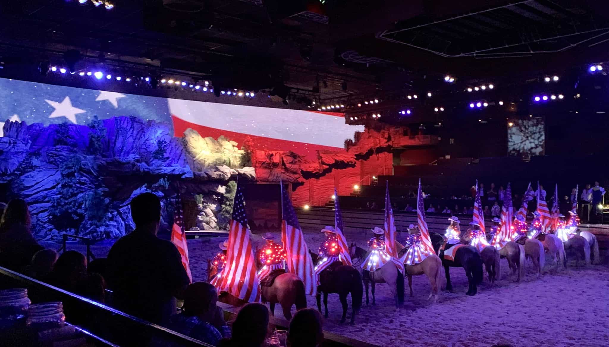 Patriotic Display at Dolly Parton's Stampede, Branson