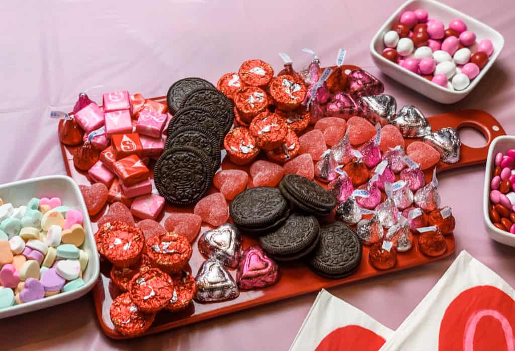 Valentine Candy and Cookie Boards