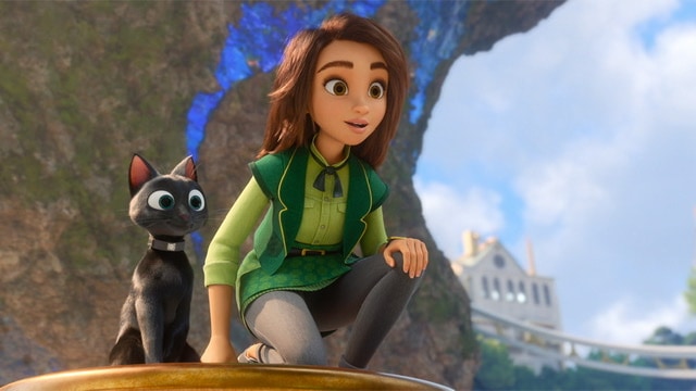 Sam and Bob the cat in the movie Luck