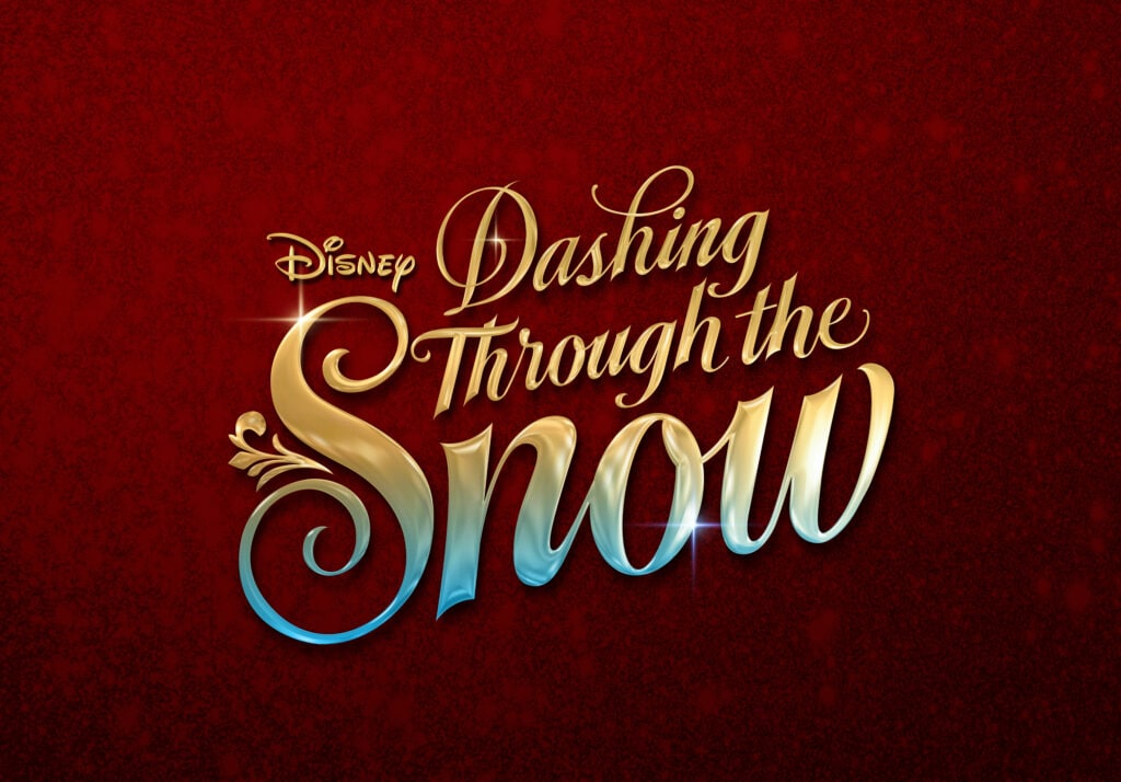 Disney Dashing Through The Snow Title Graphic