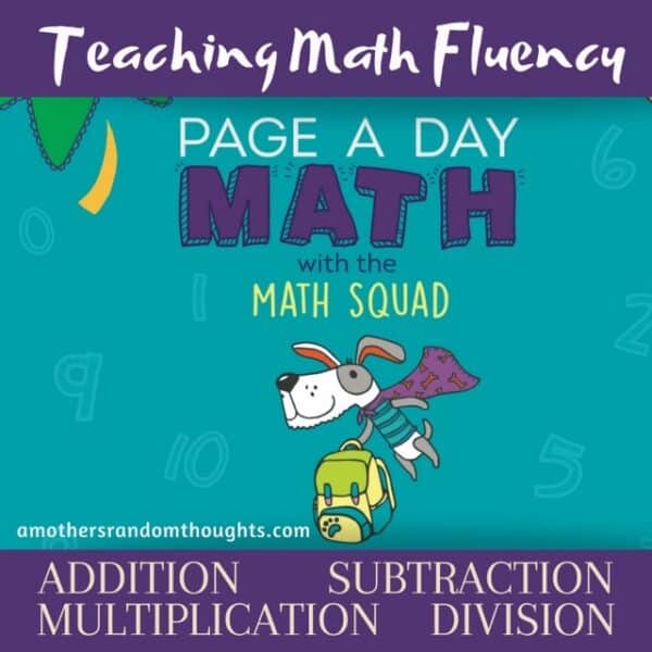 Teaching Math Fluency with Page a Day Math - A MOTHER'S RANDOM THOUGHTS